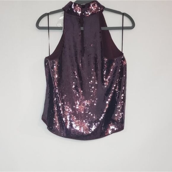 NWT Joie Lei Lei Sequined Sleeveless Halter Top Size S - Picture 4 of 12